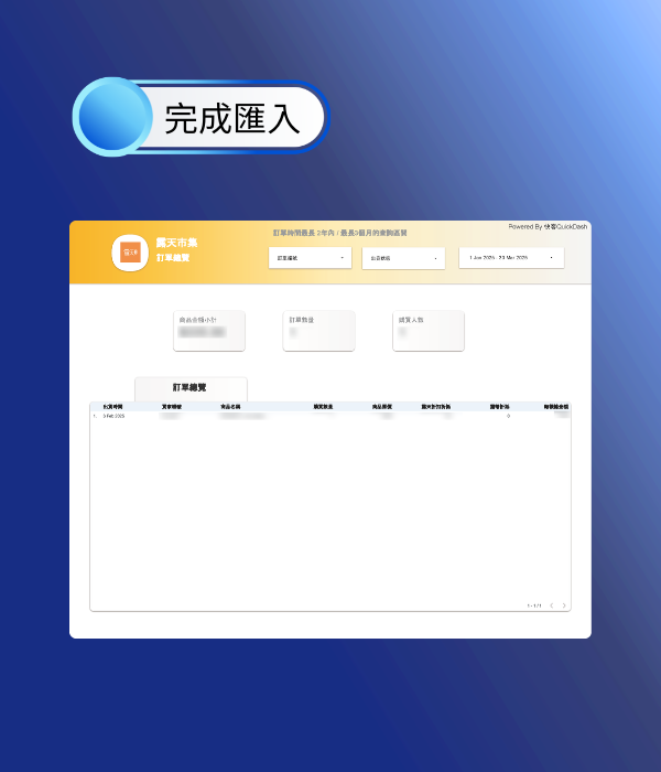 完成匯入